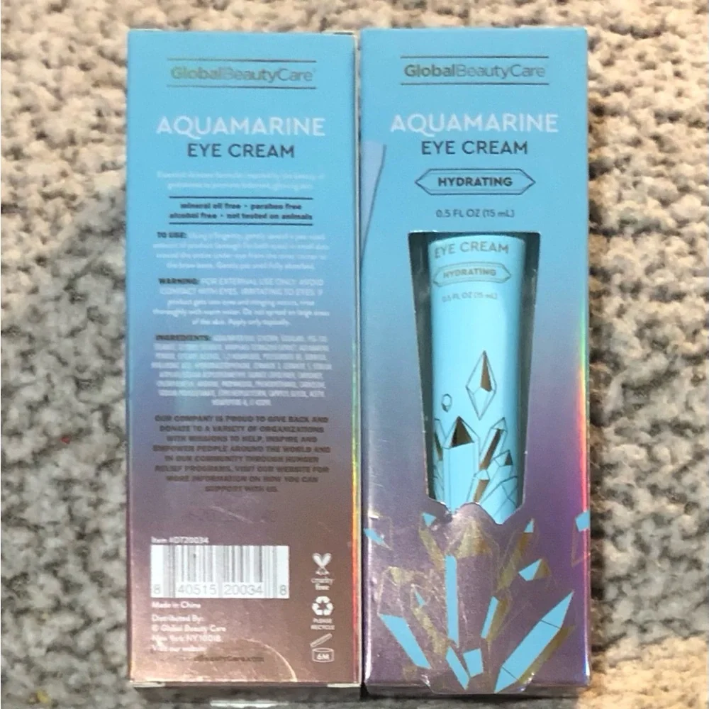 Global Beauty Care Aquamarine Hydrating Eye Cream Set of 2